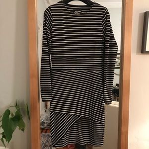 Just Female striped bodycon dress